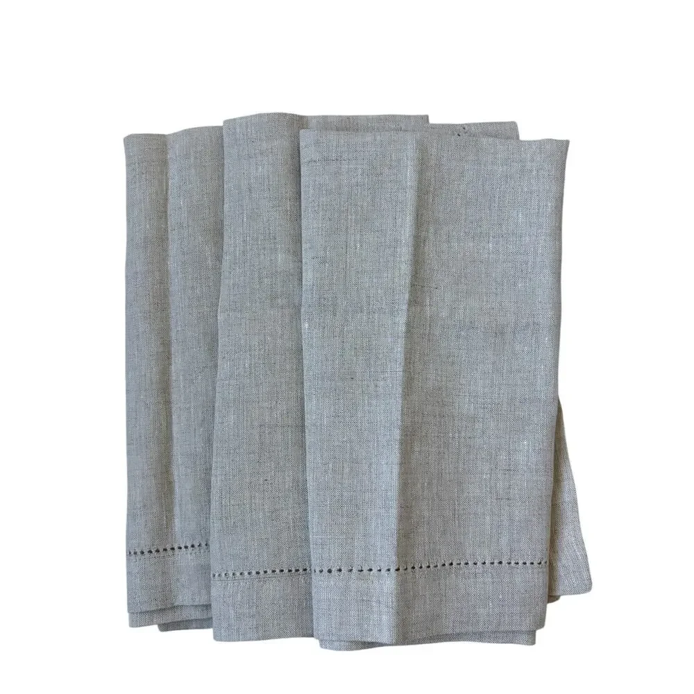 Pottery Barn Belgian Flax Linen Classic Napkins (Beige) - 20